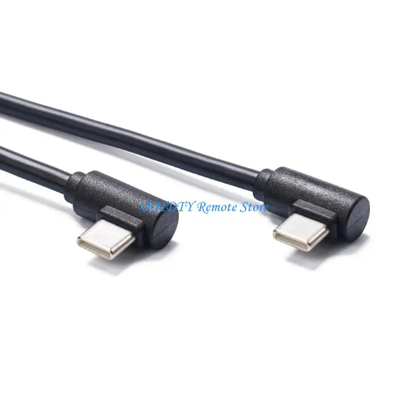 Right Angled USB C Charging Cable 60W Quick Charging Cord With 480Mbps Sync Speed Suitable For Travel Office & Home Use