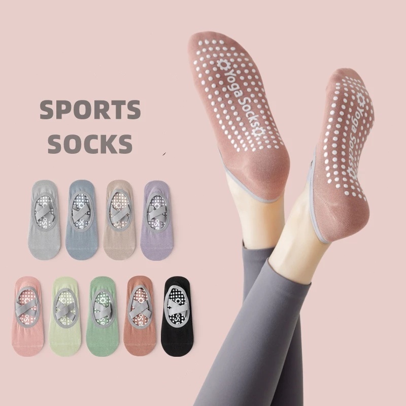 Women's Professional Non-Slip Yoga Socks – Pilates and Dance Beginners, Indoor Floor Fitness Sports