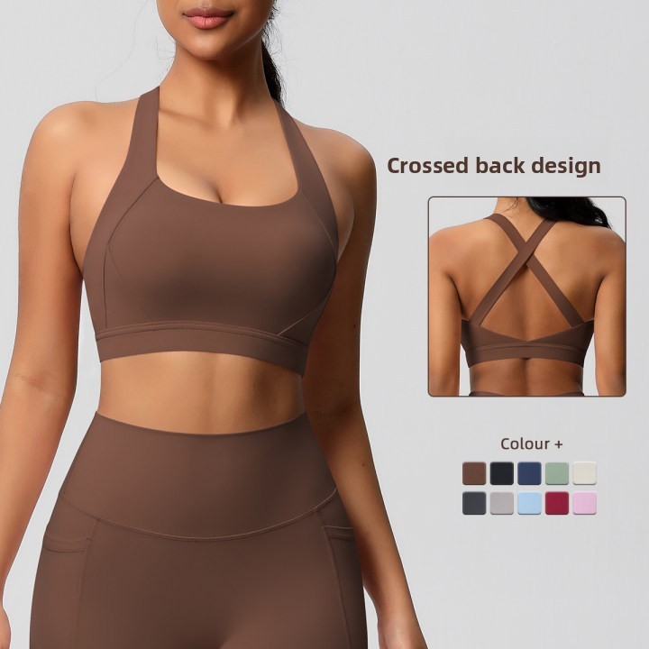Roupa íntima esportiva à prova de choque de alta intensidade Pilates Running Fitness Yoga Wear