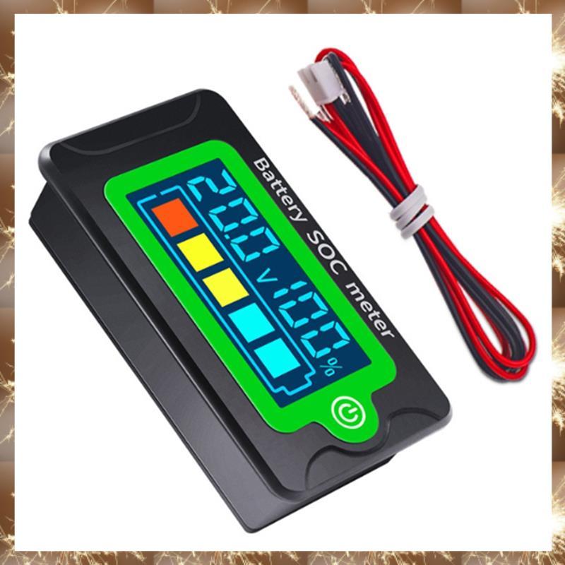 (Div À Prova D'água Digital LCD Voltímetro Testador De Capacidade Da Bateria Indicador De Tensão DC8-100V 12V 24V 36V 48