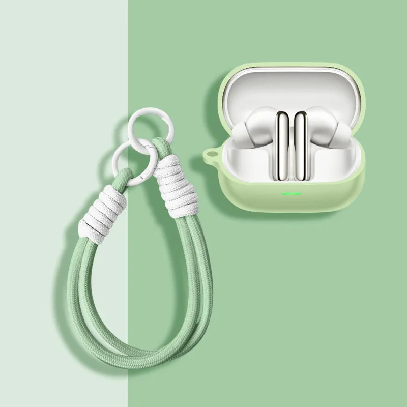 Suitable for Honor Earphones 4 Silicone Wireless Bluetooth Earphone Protective Cover Pure Ribbon Hanging Rope Protective Cover