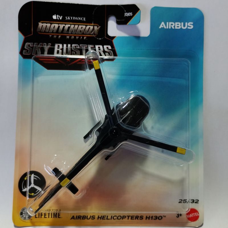 matchbox - Sky Busters AIRBUS Helicopters H 130 - The Movie - Avião miniatura - Colecionável - original Mattel