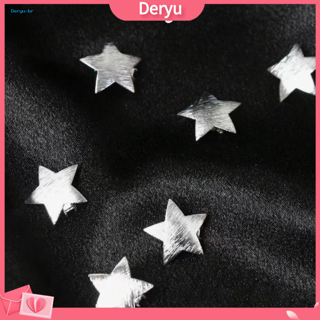 Star Hair Clips Sturdy Metal Hairpins 1 Pair Five-pointed Fade-resistant Side Bang Stylish and Durable Accessories for W