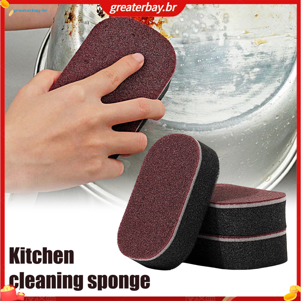 2/3/5 Pcs Heavy Duty Dishwashing Sponges – Thick Sturdy Foam Pads for Kitchen Bathroom Floors Powerful Stain Grease Cl
