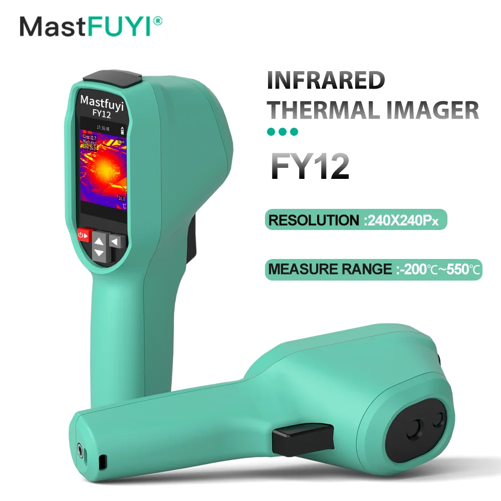 MASTFUYI High Definition Thermal Imaging Camera 240×240px Portable Infrared Night Vision USB Rechargeable Industrial/Home Use