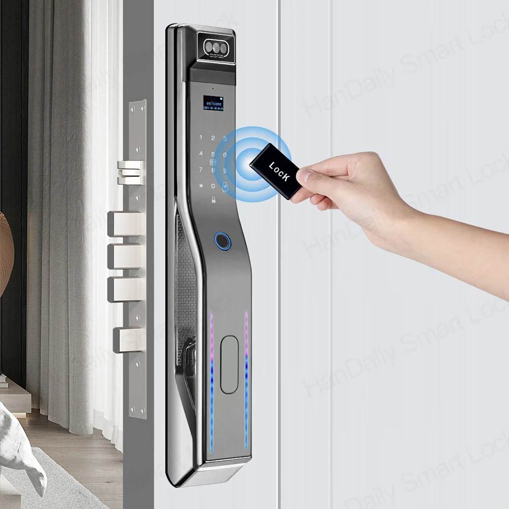 Handaily Usmart Go App Remote Control Video Intercom Smart Lock Fingerprint Password Home Digital Electronic Door Lock