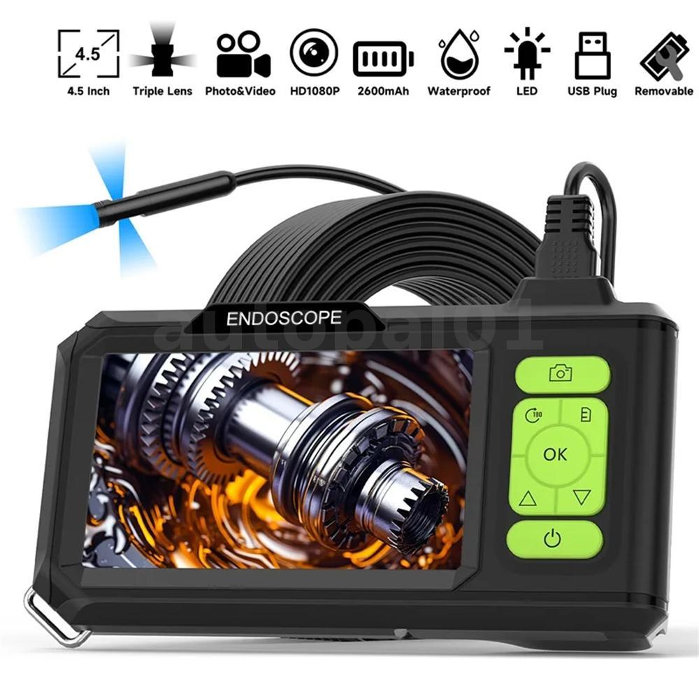 T31 4.3'Tela IPS Endoscópio Industrial HD 1080P Único/Duplo/Triplo 5.5 Mm/7.9 Gravação De Lente Vídeo Reparação Automáti