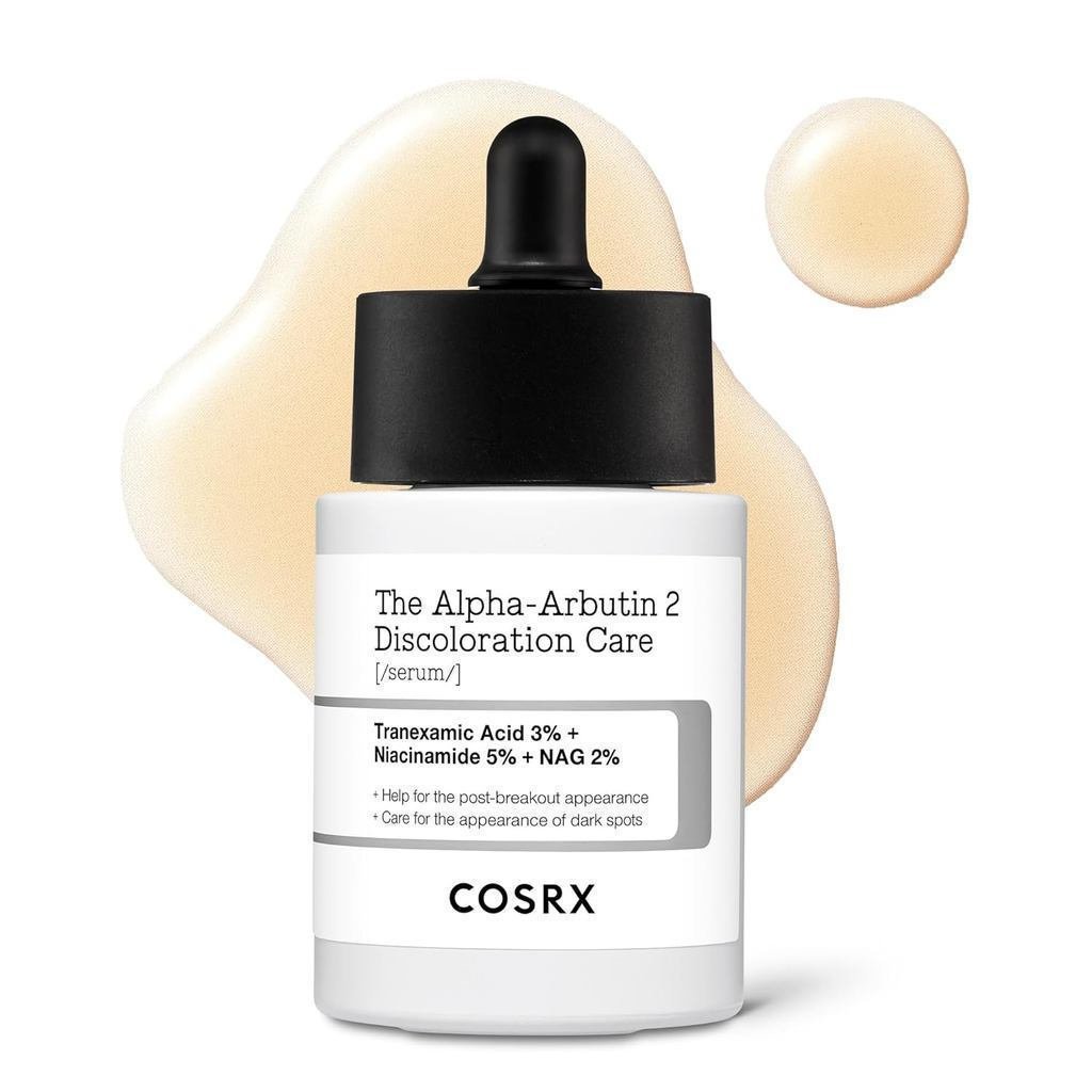COSRX 2% Alpha Arbutin Discoloration Care Face Serum with Niacinamide, Glutathione & Tranexamic Acid, 1.7 fl oz – Serum