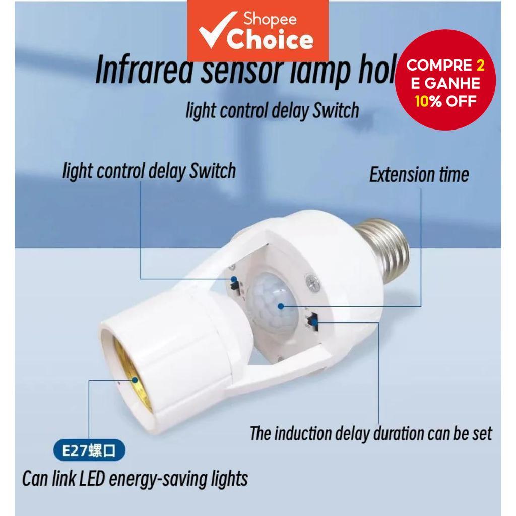 Redondo E27 LED Lâmpada Parafuso Tampa Soquete Conversor De Suporte De Fixação De Luz De Plástico