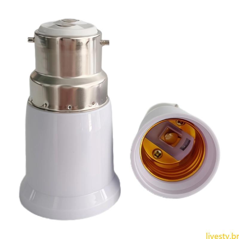 LIVE Pequeno B22 A E27 Adaptador Suporte Lâmpada Amplas Tensões 110V-240V Fácil Instalação