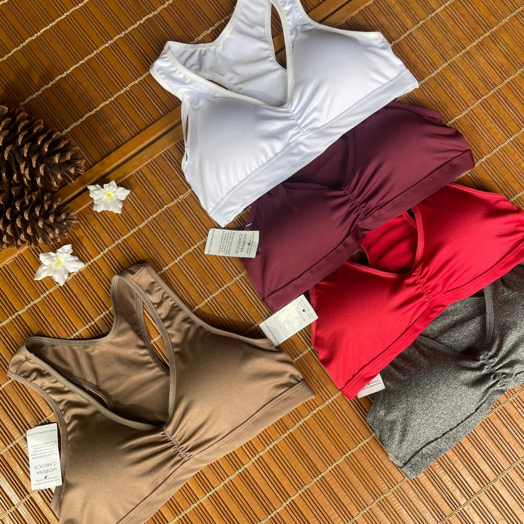 Top Fitness Feminino Bojo Removível Academia Treino Corrida Yoga