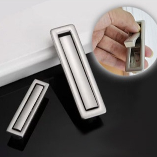 Puxador Concha Embutir Cromado Para Portas Sliding Door Locks