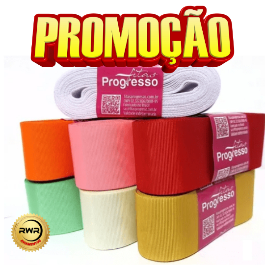 Fitas Progresso GP Pink neon 279 38mm Nº9 rolo com 10 metros