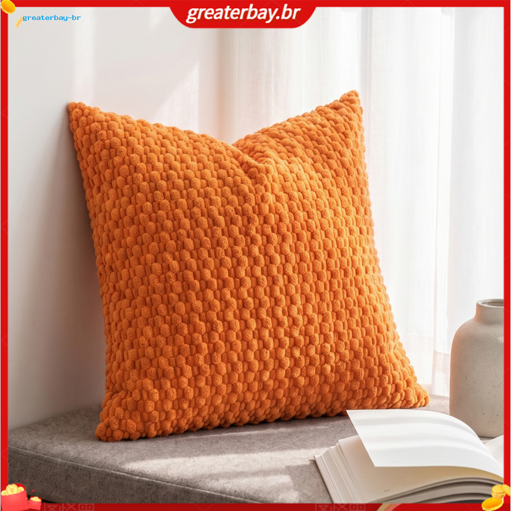 Bubble Corduroy Throw Pillowcase Soft Textured Decorative Square Cushion Cover with Zipper for Sofa and Bed Stylish Home