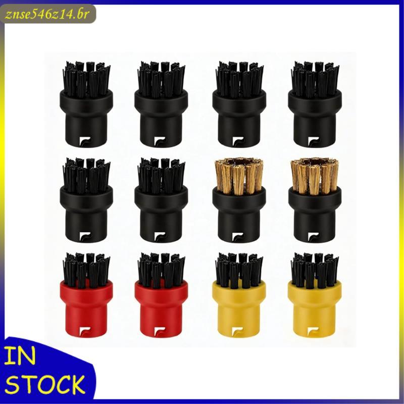 [Bjrw] Para SC2 SC3 SC5 SC4 Steam Cleaner 12PCS Conjunto De Cabeça De Escova De Vapor Inclui Cabelo E Fio De Aço Inoxidá