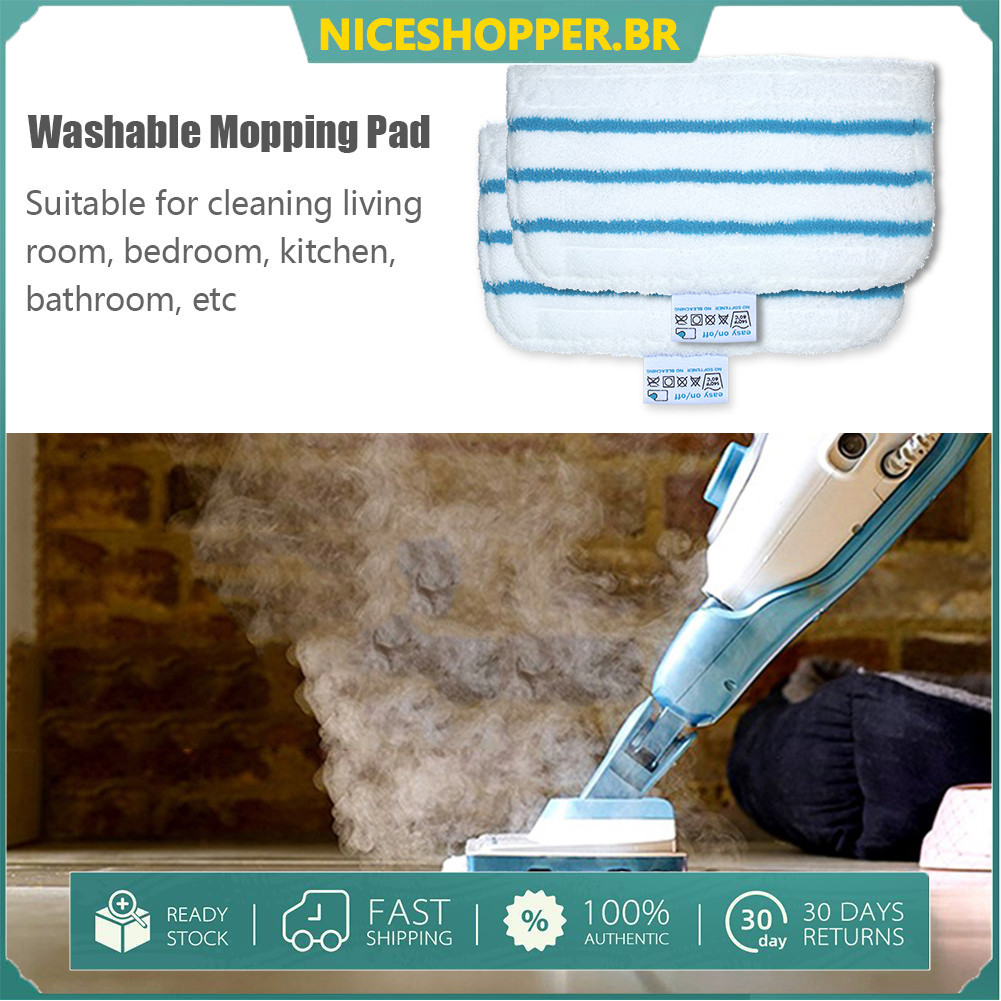 IUPPA 1 Pack Mop Pads Substituição para Black + Decker Steam FSM1610/ FSM1630 Lavável Mopping Pad Acessórios