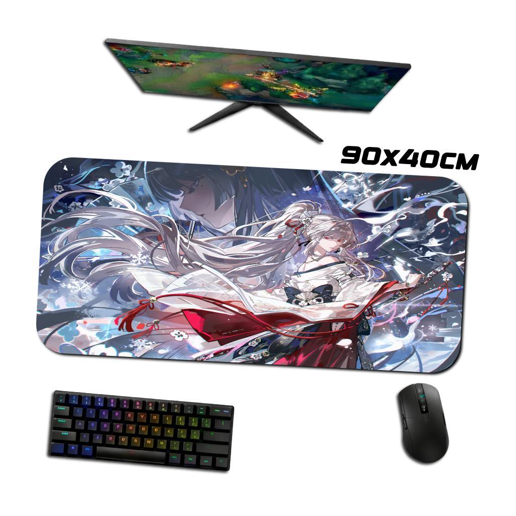 Mouse Pad Gamer - Hiyuki 3 - Wuthering Waves - 90x40 80x40 60x40 70x30 40x45 cm
