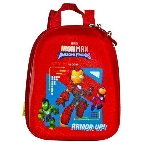 Mochila Infantil Homem Ferro Tamanho P Vermelha MAX TOY