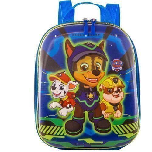 Mochila Infantil Patrulha Canina Chase Spy Tamanho P Azul MAX TOY