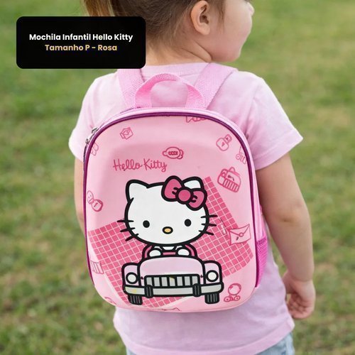 Mochila Infantil Hello Kitty P Rosa EVA Poliéster MAX TOY