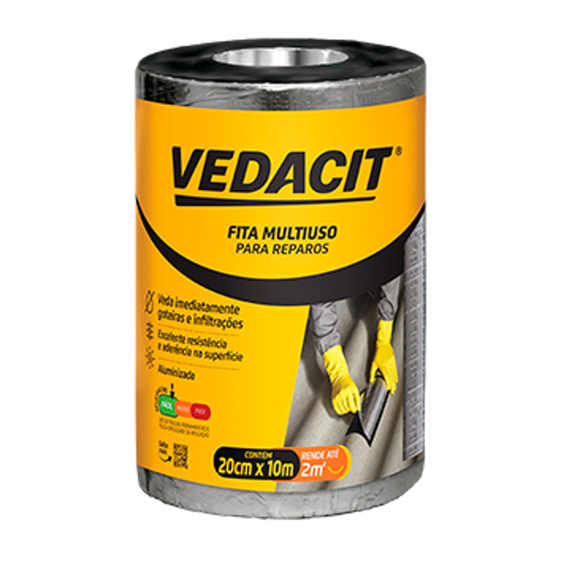 FITA MULTIUSO VEDACIT 20CM X 10X 1,00MM