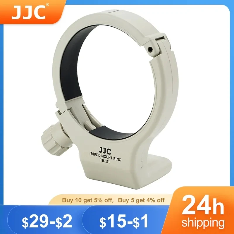 JJC Tripod Mount Ring Collar A II W Camera Lens Adapter for Canon 70-200mm F/4L IS USM Flocked SSW Replaces A-2