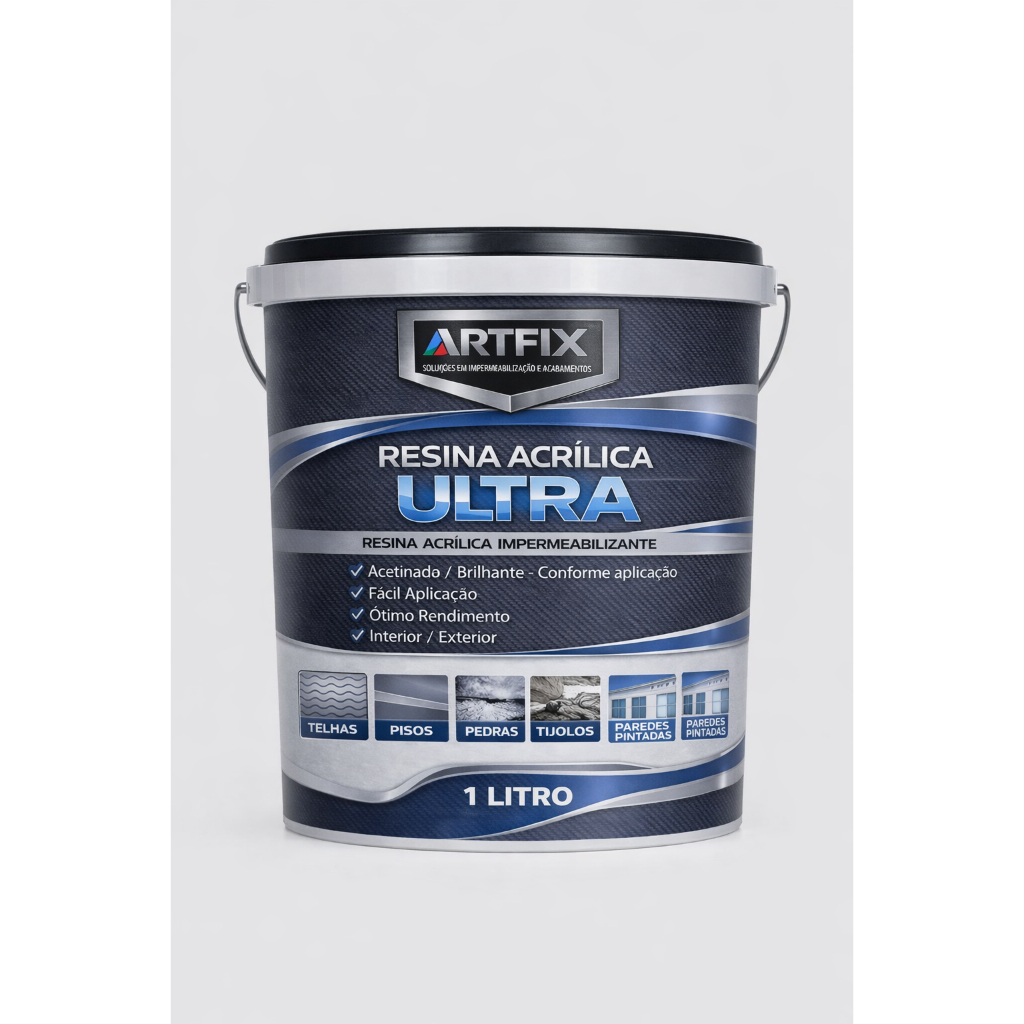 Ultra Resina Multiuso Base D'água Incolor Fosca 6em1 1 Litro