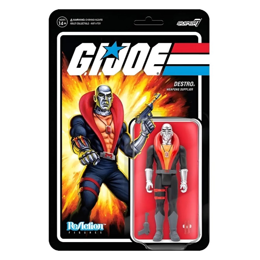 G.i. Joe Destro Weapons Supplier Cobra Wave 1 Super7