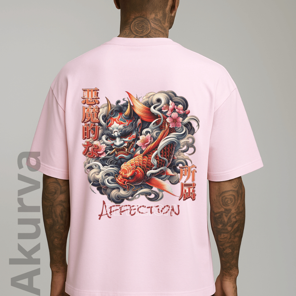 Camiseta Camisa Affection Demon Samurai Japanese Oni Unissex Streetwear 100% Algodão Malha Premium Lançamento Especial