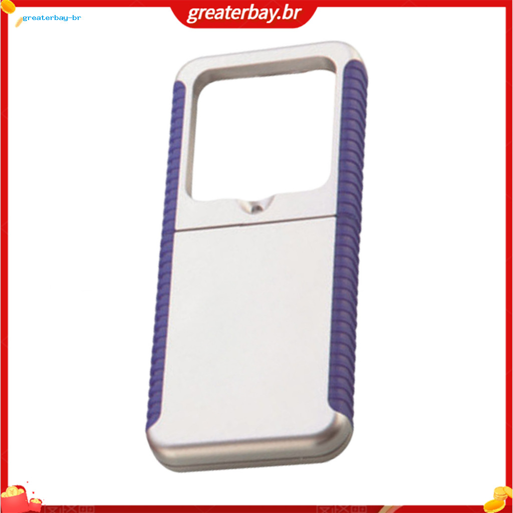 Portable Led Magnifying Glass with Retractable High-definition Lens Handheld Reading and Crafting Magnifier for Seniors