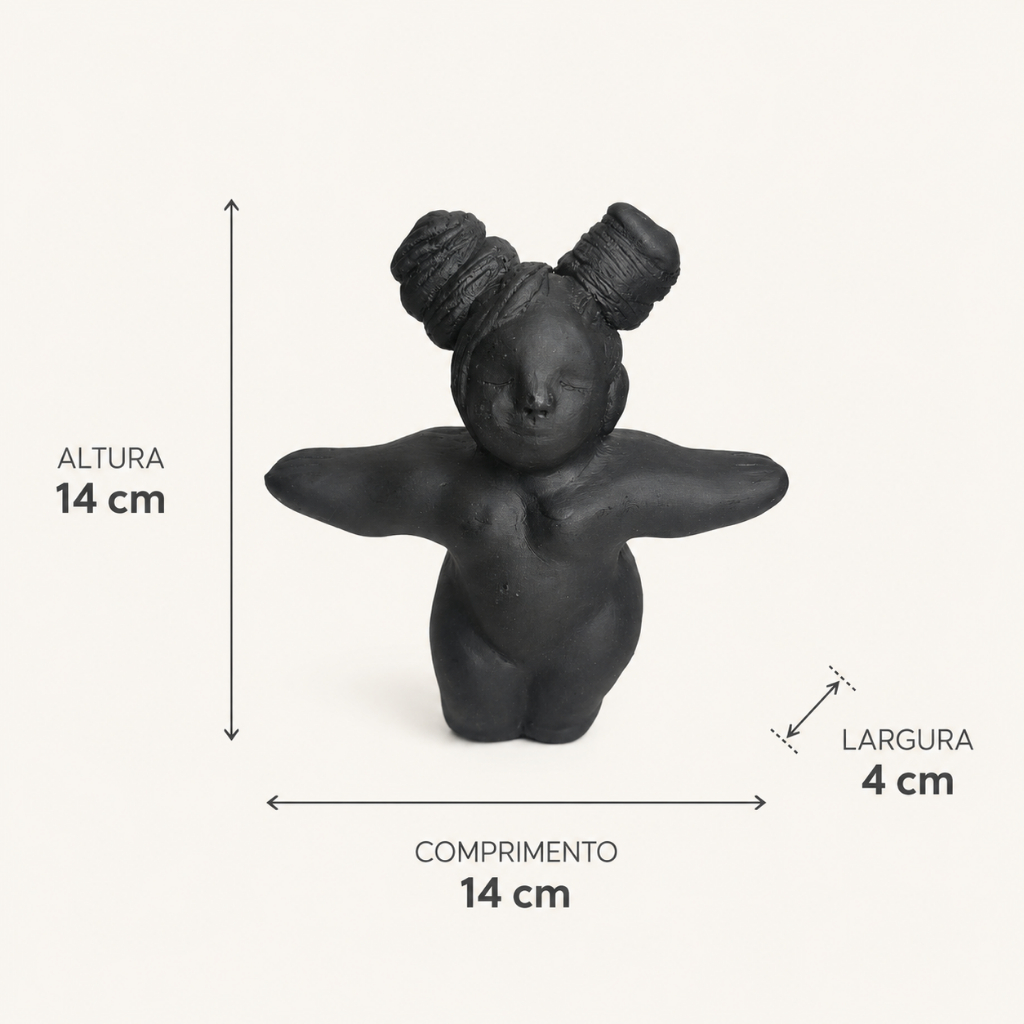 ESCULTURA GORDINHA EM BARRO ARTESANAL  DECORAÇÃO AFETIVA, ARTE POPULAR BRASILEIRA E PERSONALIDADE