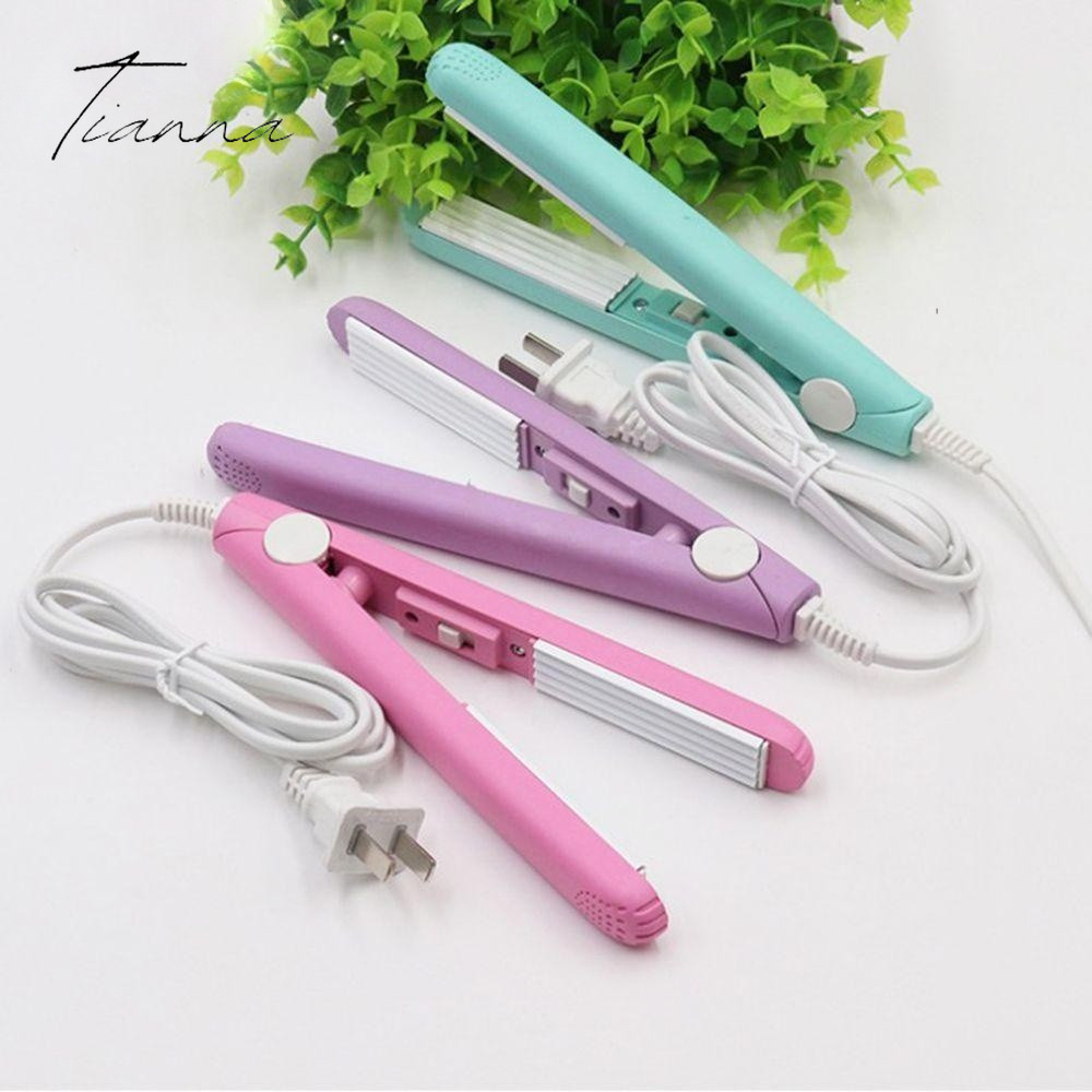 Popular Corrugação Cabelo Crimper Ferramenta De Estilo Viagem Ondulado Curling Mini Portátil