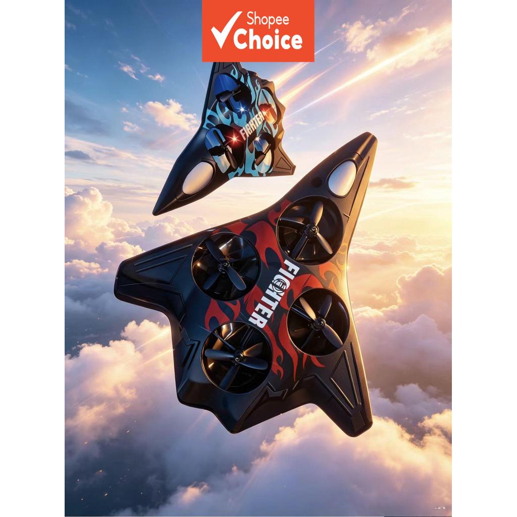 Jet RC 360° Flip Altitude Hold LED Light Quadcopter Brinquedo Presente