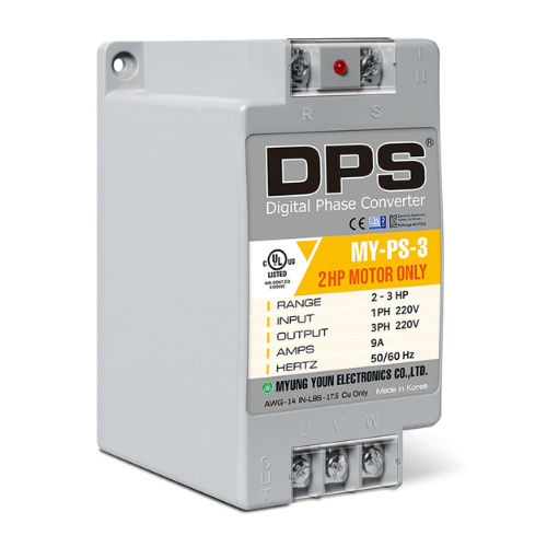 Conversor Monofásico DPS Para 3 Fases , Câmbio Digital De Fase Motor Trifásico De 2HP (1.5 Kw) 6A , Entrada/Saída 200V-240V