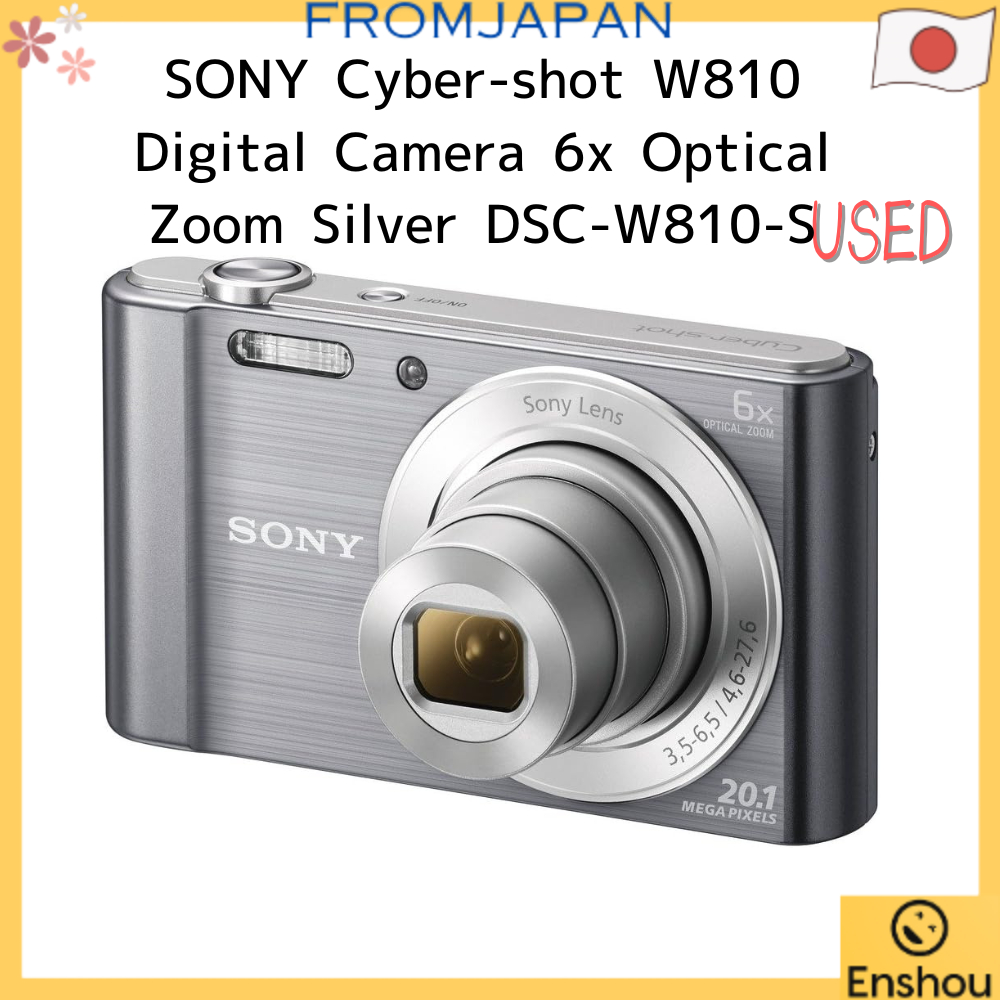 [USED][Direto do Japão] [Itens Usados] Câmera Digital SONY Cyber-shot W810 6x Óptico Prata DSC-W810-S