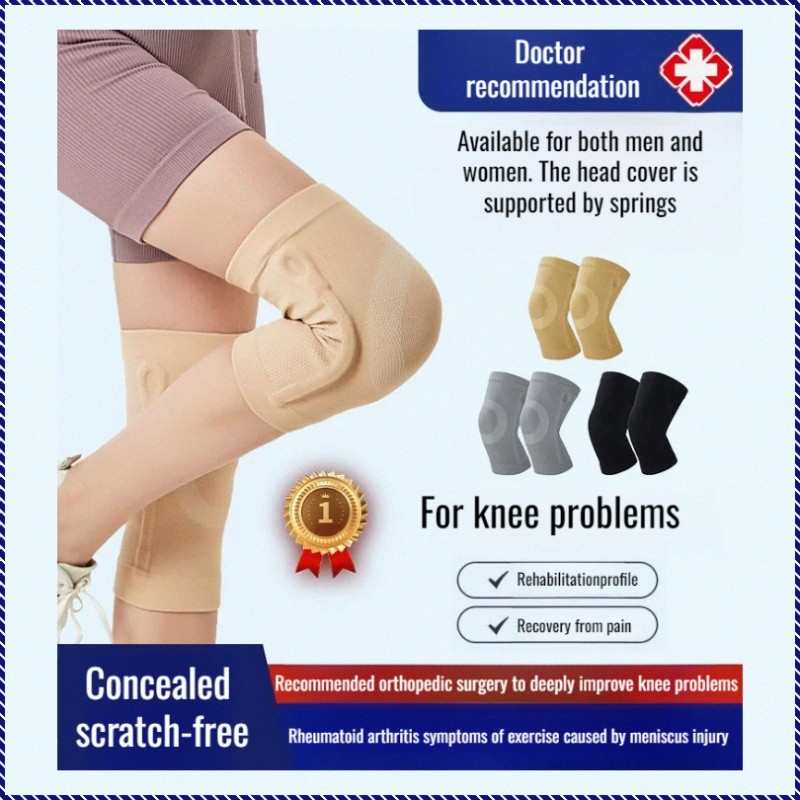 Knee Pads Soft Humanized Size Nylon Comfort Durable Adults Padded Spring Support