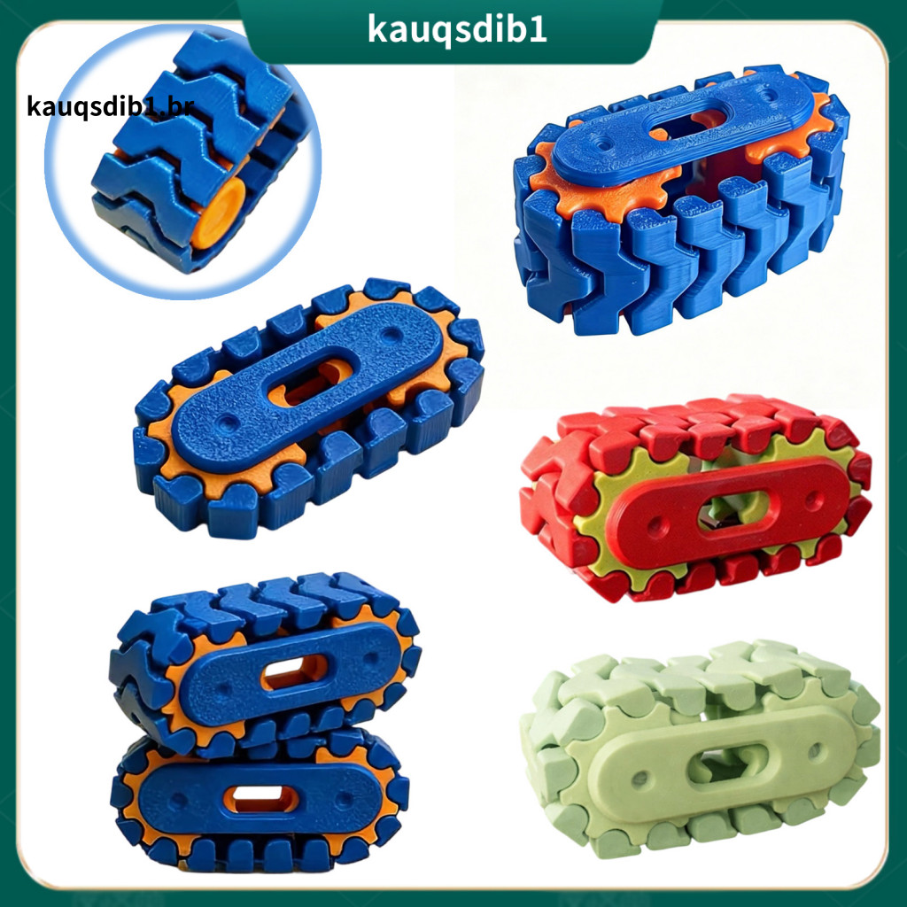 Durable Fidget Toy Stress Relief Tool 3d Printed Track Gear Desk Gadget for Kids Teens Adults Office Decompression Fun G