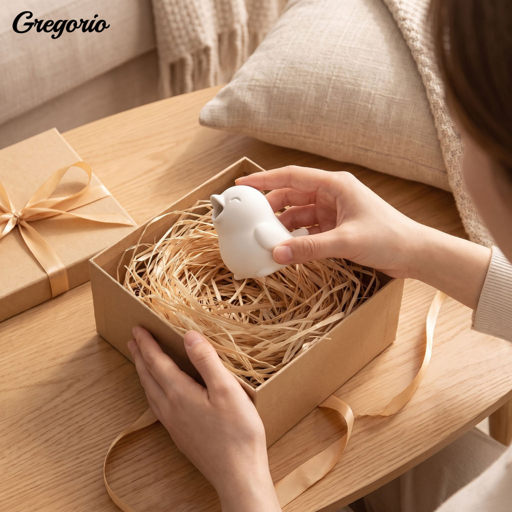 Small Figurines for Desk Cute Bird Desktop Ornaments 3d Printed Minimalist Singing Figurine – Sculpture for Home Offic