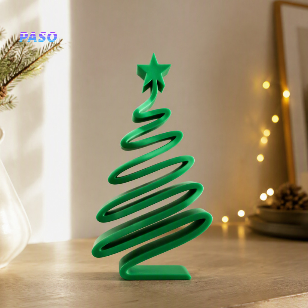 Decorative Table Decor Holiday Home Decorations 3d Printed Minimalist Christmas Tree Ornament – Modern Desk for Office