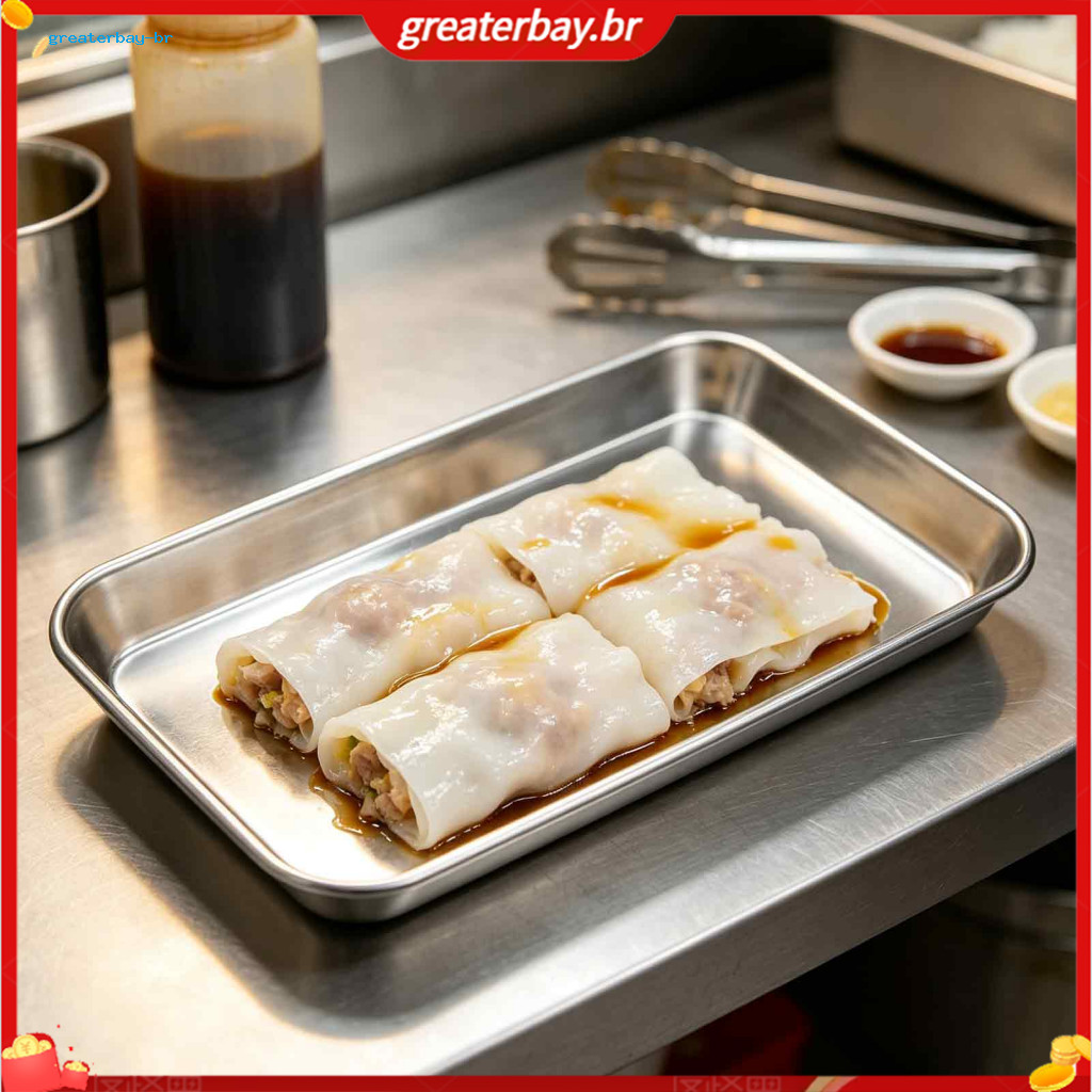 Stainless Steel Serving Plates Commercial Condiment Dish Snack Tray Grill Baking Steamer Pan for Homemade Noodles Durabl