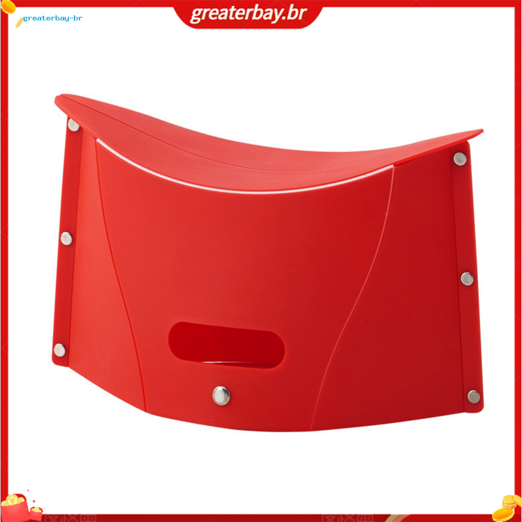 Portable Folding Stool Ultra-thin Lightweight Outdoor Camping Chair Multi-functional Plastic Seat for Hiking Picnic Fish