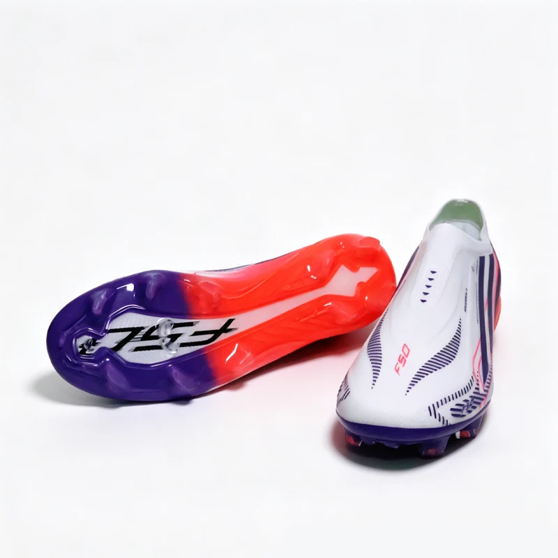 T422 Without-lace Mens Soccer Shoes Outdoor TF/FG Training Football Sneakers Non-slip Youth Turf Soccer Cleats Chuteira Campo