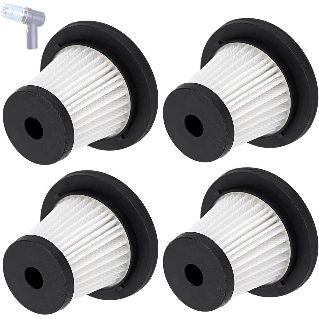 Pacote com 4 Filtros HEPA de Substituição LT-135 Compatíveis com Aspirador de Pó Portátil para Carro JONYJ/EYYA/Vizeusva