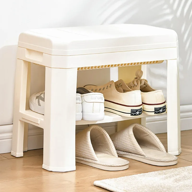 Shoe Changing Bench Entrance Stool Adults Nordic Minimalist Portable Gaming Foot Stool Floor Bedroom Home Furniture Accessories