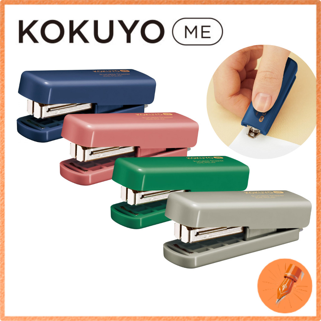 KOKUYO Portable Foldable Stapler ME Compact Stapling Tool