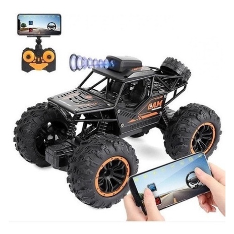 Carro De Controle Remoto Com Camera Wifi Rc Buggy Jeep 5mpx