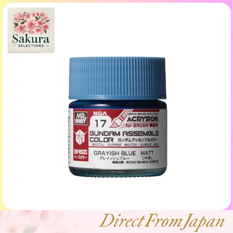 GSI Creos Gundam Assemble Color NGA17 Grayish Blue Tinta Fosca para Gunpla e Modelismo