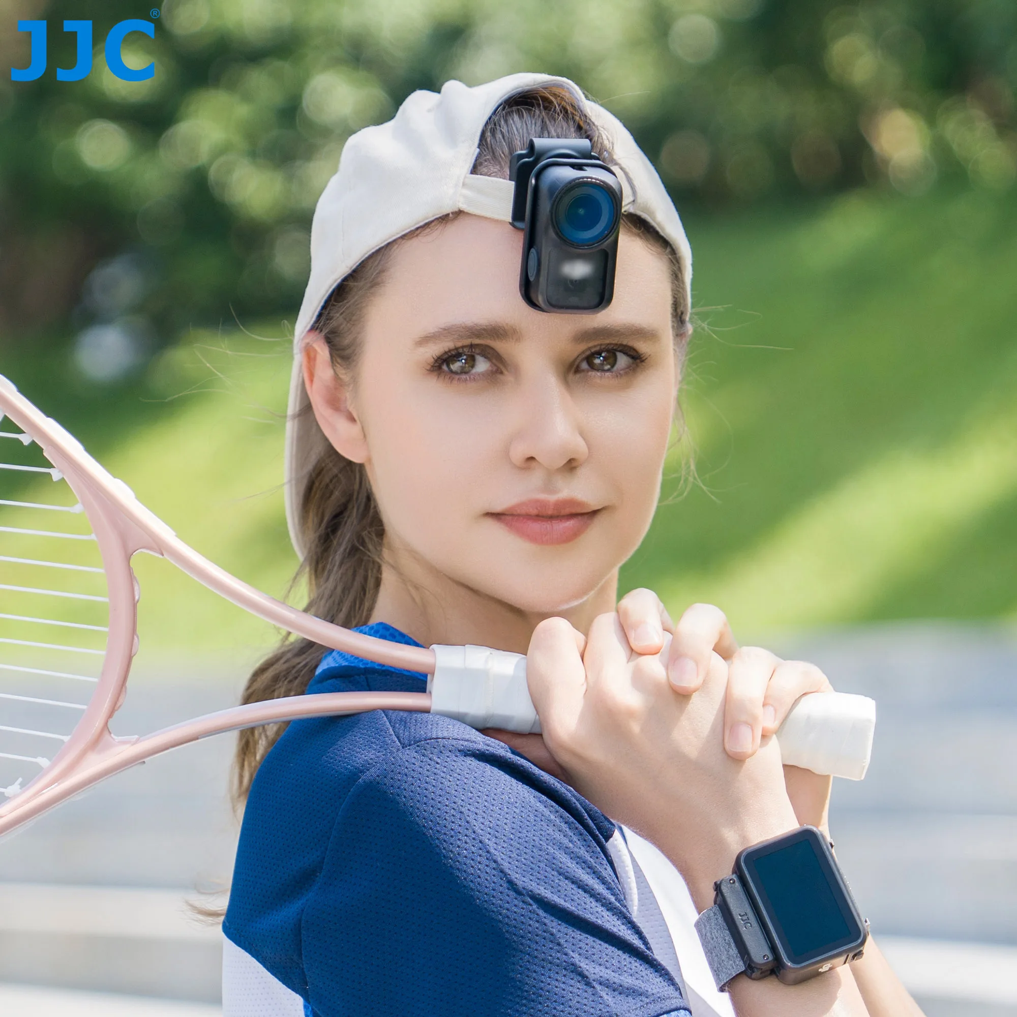 JJC Magnetic Hat Clip Mount for DJI Osmo Nano Adjustable Backpack Cap Holder Hands-Free POV Mount for Vlogging Travel