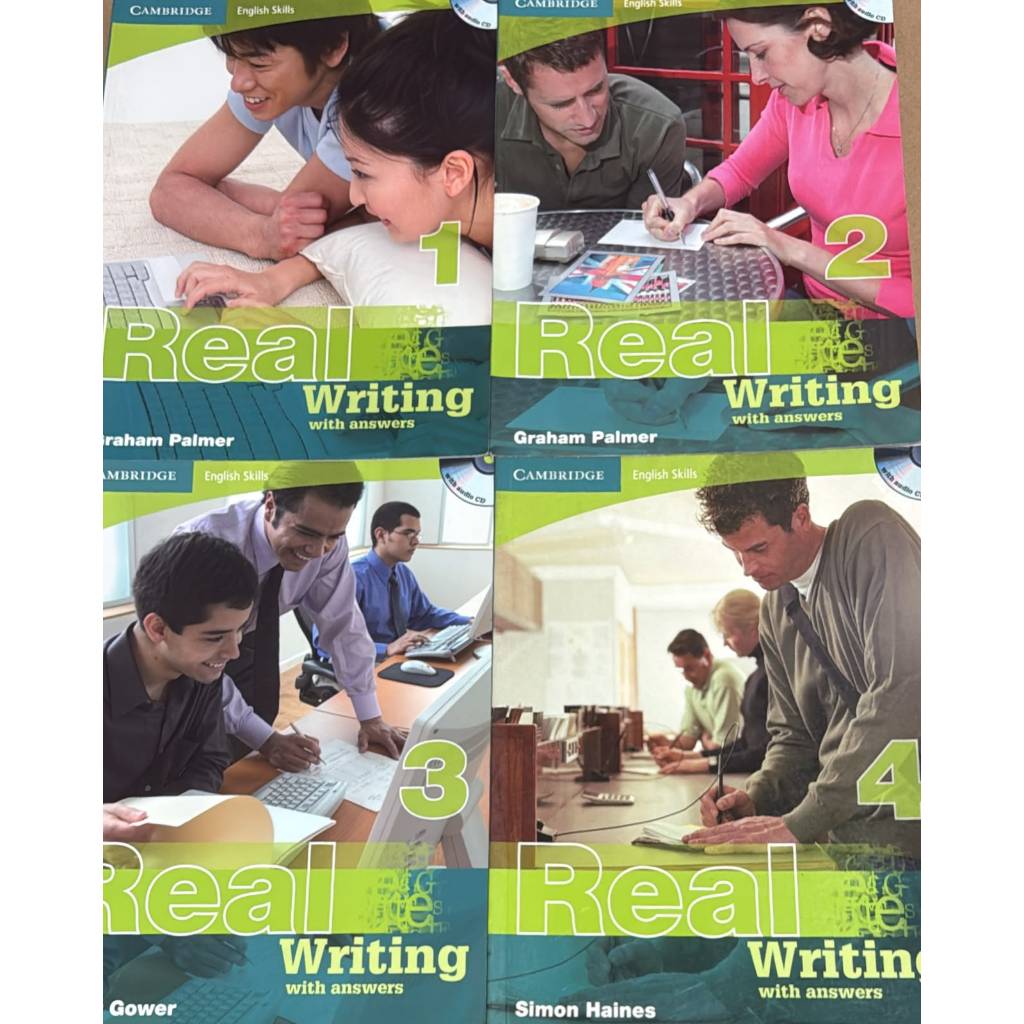 KIT REAL WRITING 1 AO 4 WITH ANSWERS + AUDIO CD CAMBRIDGE (Não acompanha CD) – Autor: Simon Haines (USADO)