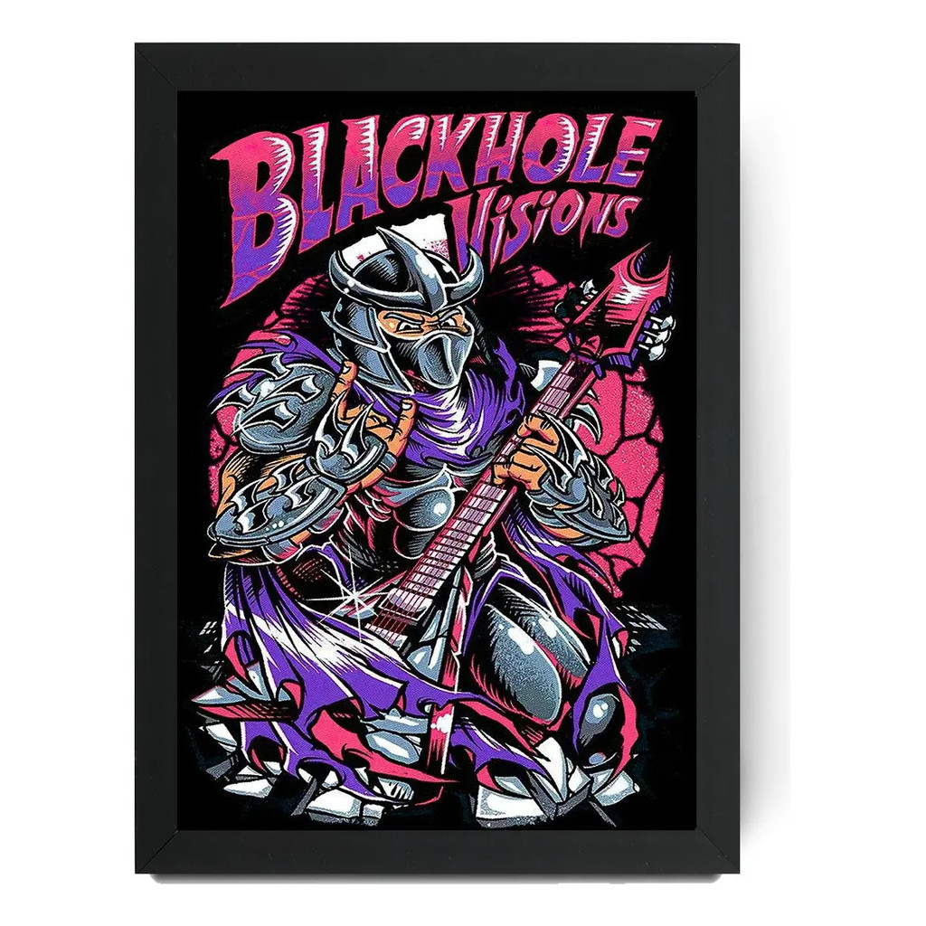 Quadro Decorativo Com Moldura Black Hole Visions Preto